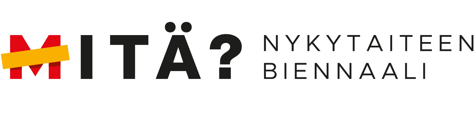 M_itä? Nykytaiteen biennaalin logo